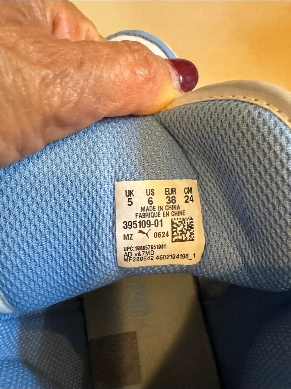 Puma Kids' High-Top Sneakers in Light Blue and White